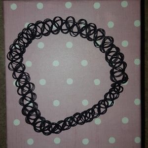 Black Tattoo Stretch Chocker